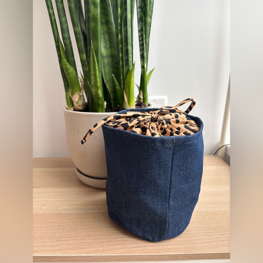 NEW - BALZAC x CAUDALIE | Blue and Leopard Print Women's Bag - Picture 2 of 6